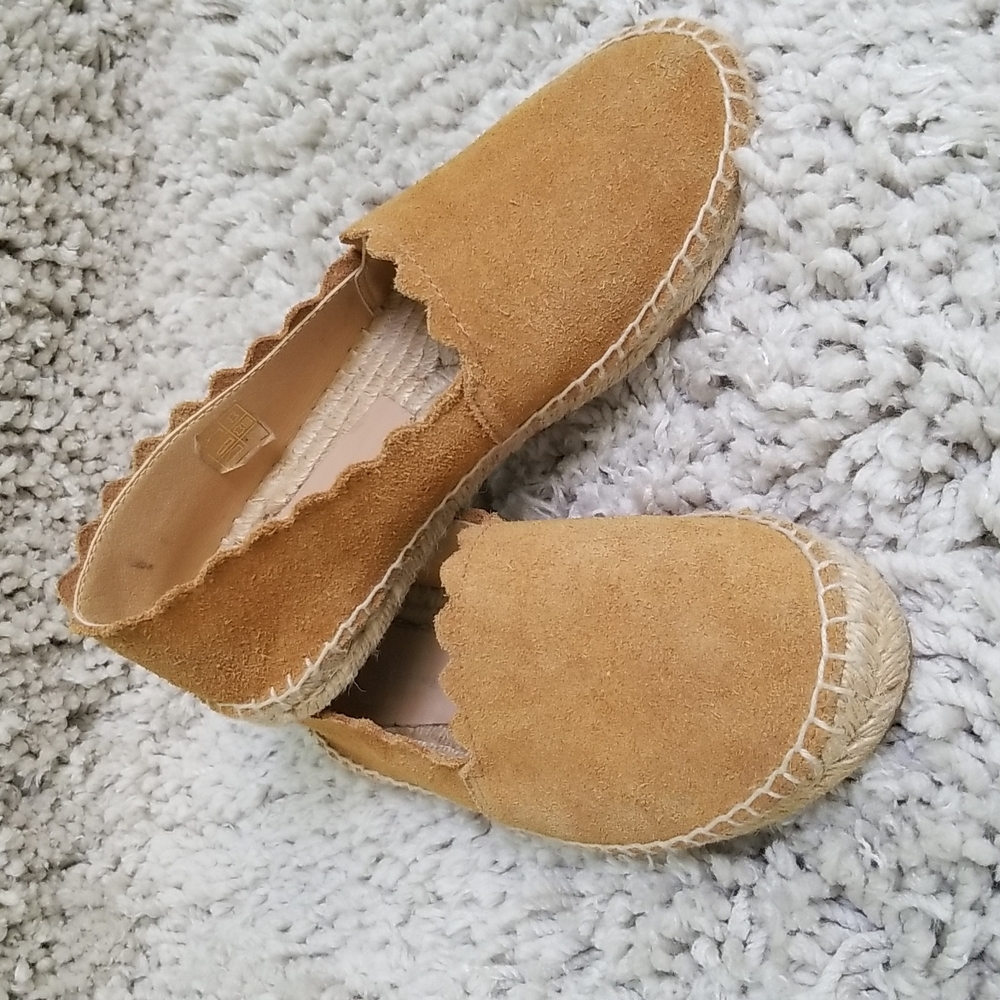 Saks Fifth Avenue Suede Espadrilles Size 5